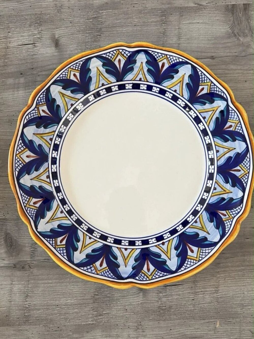 Bordato Cottura DERUTA F. Mercante Signed Hand Painted Plate Charger
